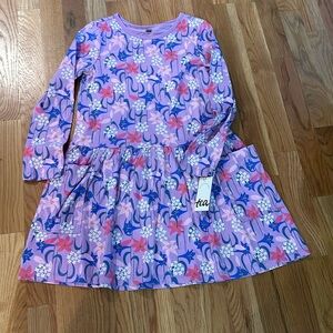 Tea brand size 8 floral cotton dress NWT